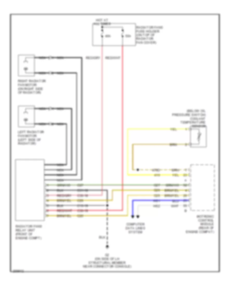 2.8L Turbo, Cooling Fan Wiring Diagram for Saab 9-3 2.0T 2007