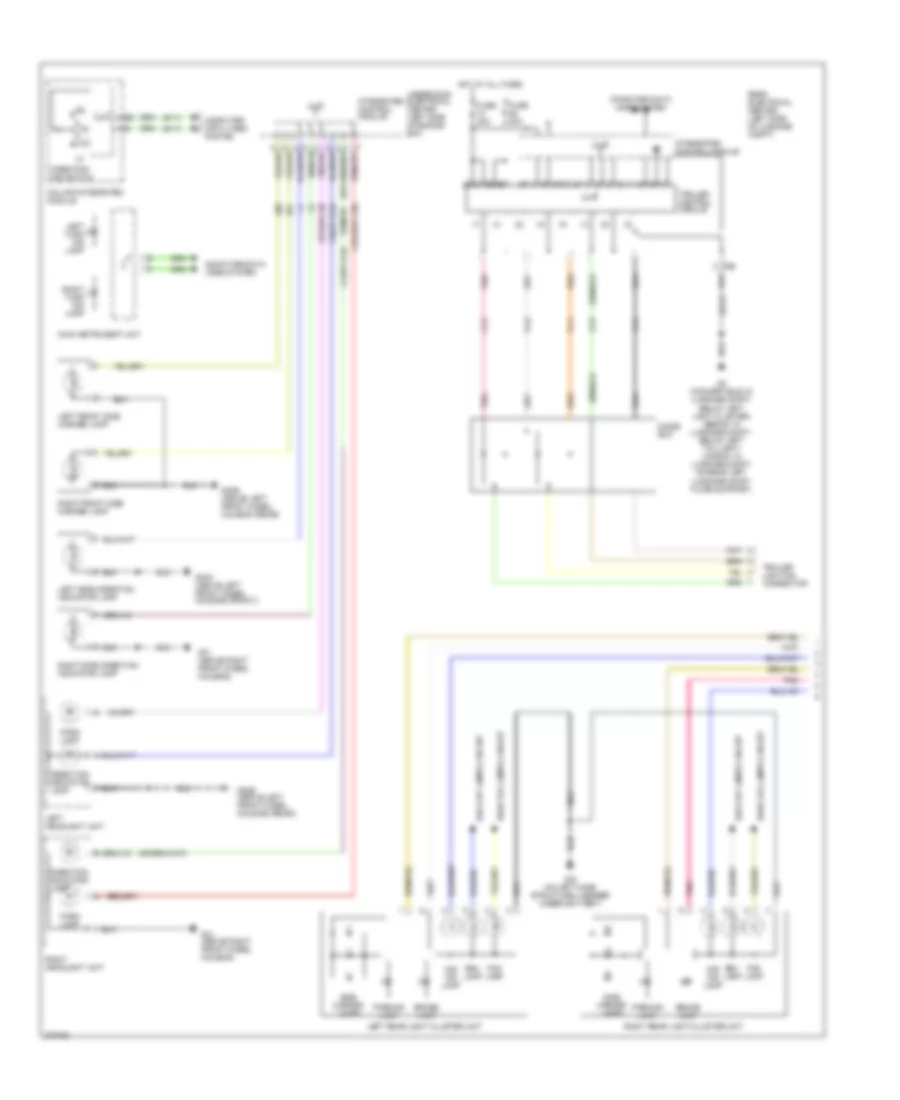 Exterior Lamps Wiring Diagram (1 of 2) for Saab 9-3 2.0T 2007
