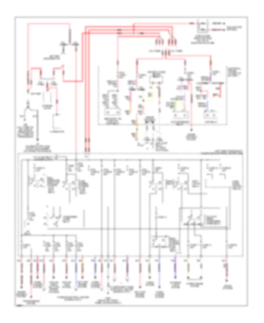 Power Distribution Wiring Diagram 1 of 3 for Saab 9 3 2 0T 2007