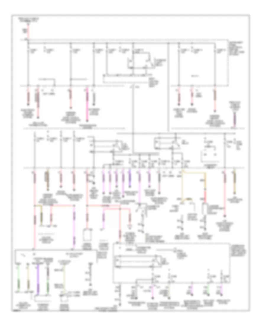 Power Distribution Wiring Diagram (2 of 3) for Saab 9-3 2.0T 2007