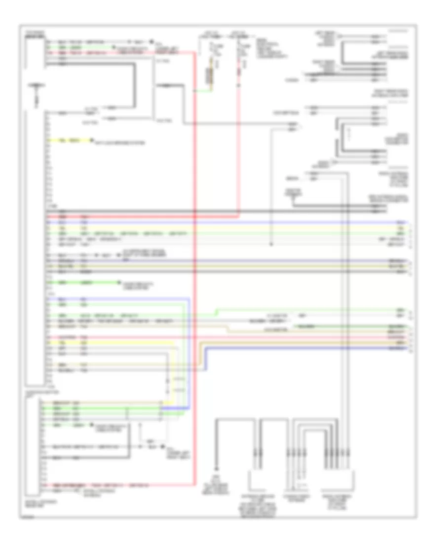 Radio Wiring Diagram, with Navigation, without Bass  Bose Speaker (1 of 3) for Saab 9-3 2.0T 2007