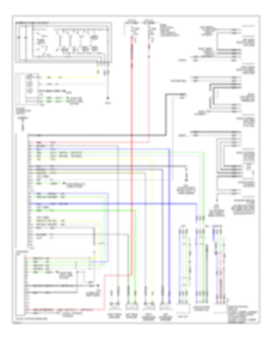 Radio Wiring Diagram, without Navigation, Amplifier, Bose  Bass Speaker for Saab 9-3 2.0T 2007