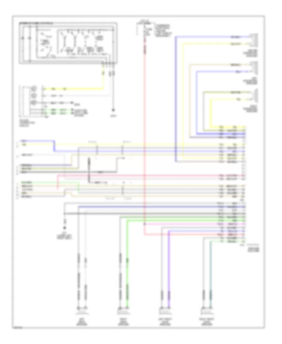 Radio Wiring Diagram, without Navigation, with Amplifier (2 of 2) for Saab 9-3 2.0T 2007