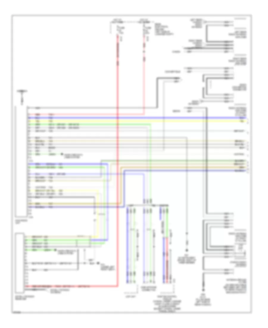 Radio Wiring Diagram, without Navigation, with Bose (1 of 2) for Saab 9-3 2.0T 2007