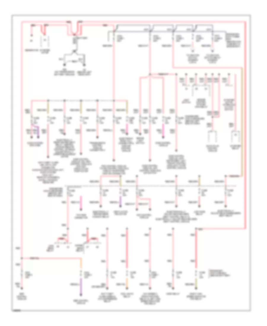 Power Distribution Wiring Diagram 1 of 2 for Saab 9 5 2007