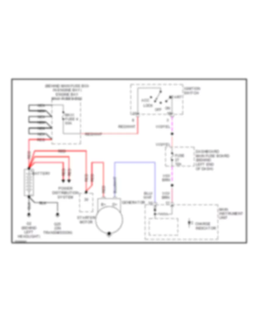 Charging Wiring Diagram for Saab 9 5 2007