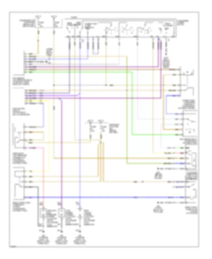 Электросхема стеклоочистителя, дворников и омывателя, С Датчик дождя для Saab 9-5 2007