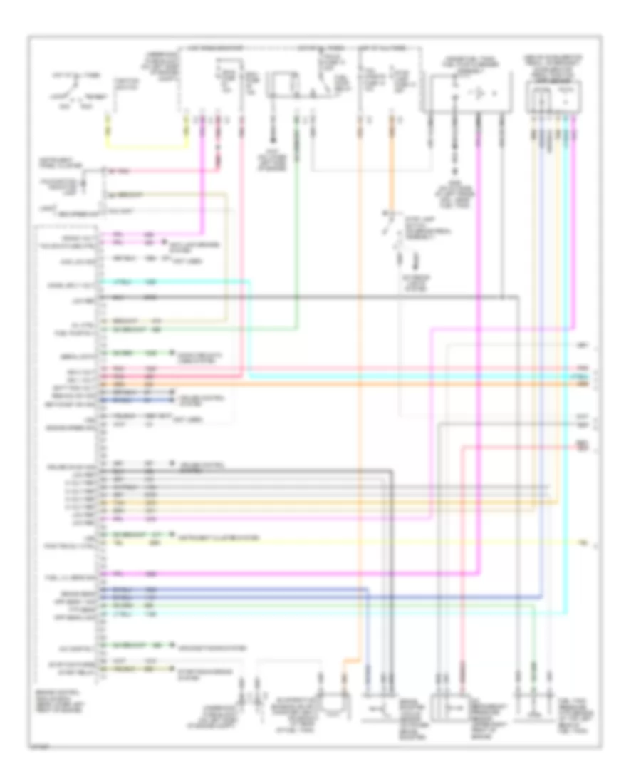 5.3L, Engine Performance Wiring Diagram (1 of 5) for Saab 9-7X 4.2i 2007