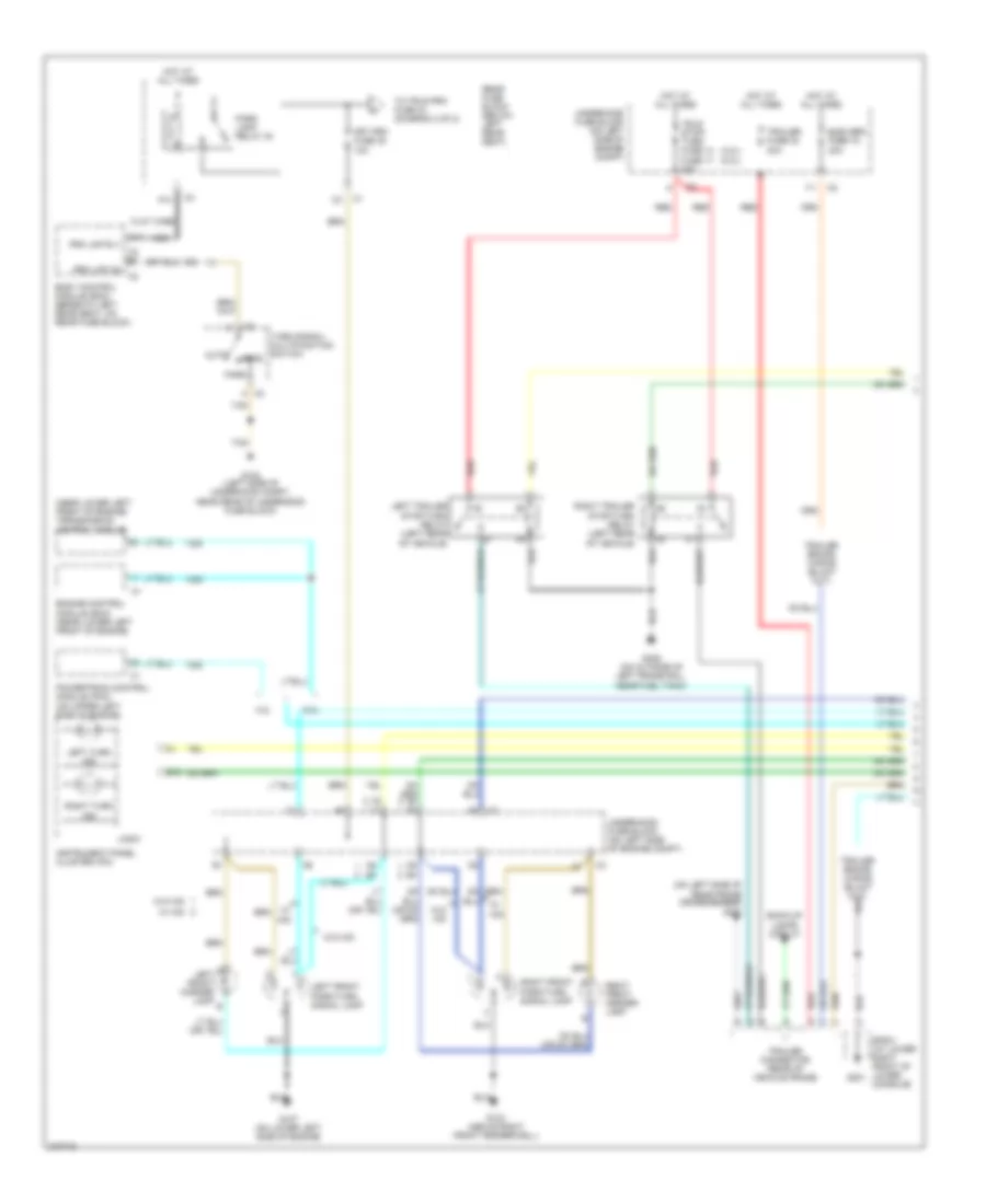 Exterior Lamps Wiring Diagram 1 of 2 for Saab 9 7X 4 2i 2007