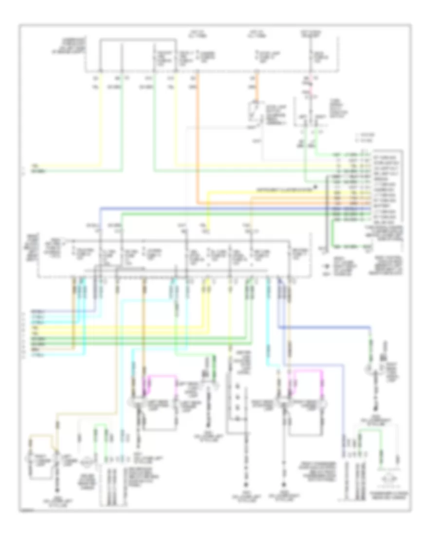 Exterior Lamps Wiring Diagram 2 of 2 for Saab 9 7X 4 2i 2007
