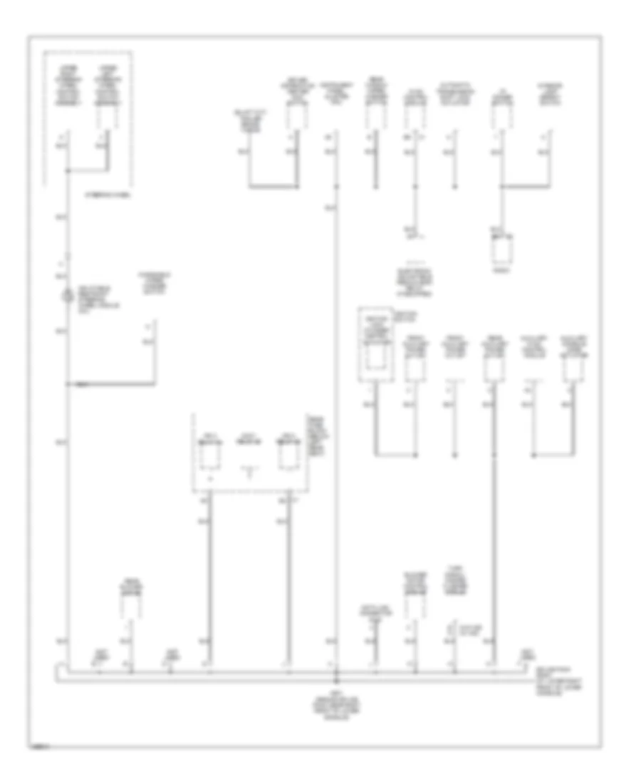 Ground Distribution Wiring Diagram (3 of 5) for Saab 9-7X 4.2i 2007
