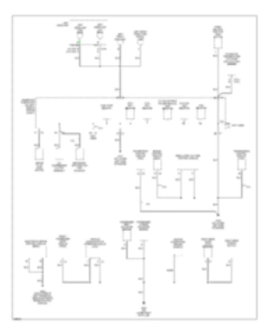 Ground Distribution Wiring Diagram (4 of 5) for Saab 9-7X 4.2i 2007