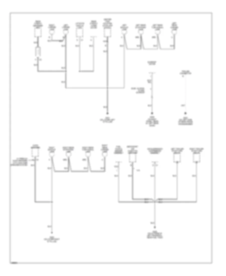 Ground Distribution Wiring Diagram (5 of 5) for Saab 9-7X 4.2i 2007