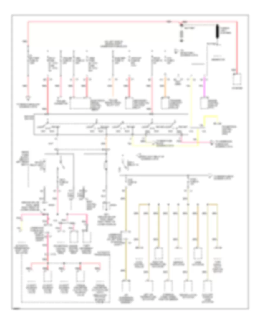 Power Distribution Wiring Diagram 1 of 5 for Saab 9 7X 4 2i 2007