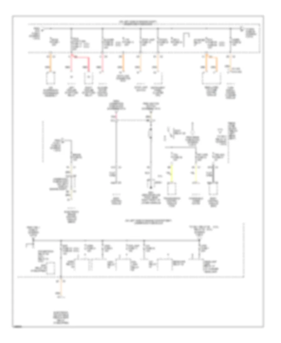 Power Distribution Wiring Diagram (2 of 5) for Saab 9-7X 4.2i 2007