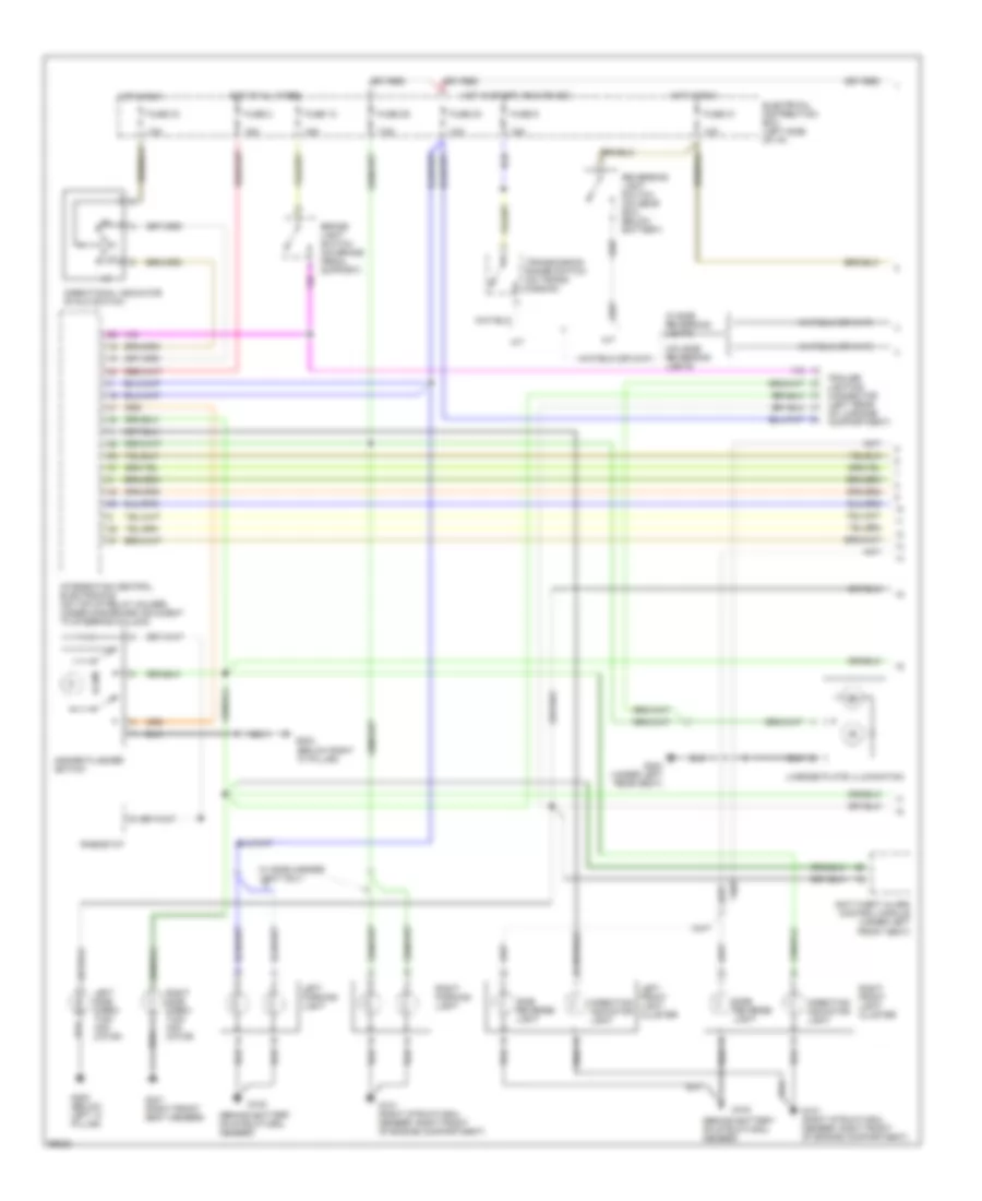 Exterior Lamps Wiring Diagram 1 of 2 for Saab 900 1994