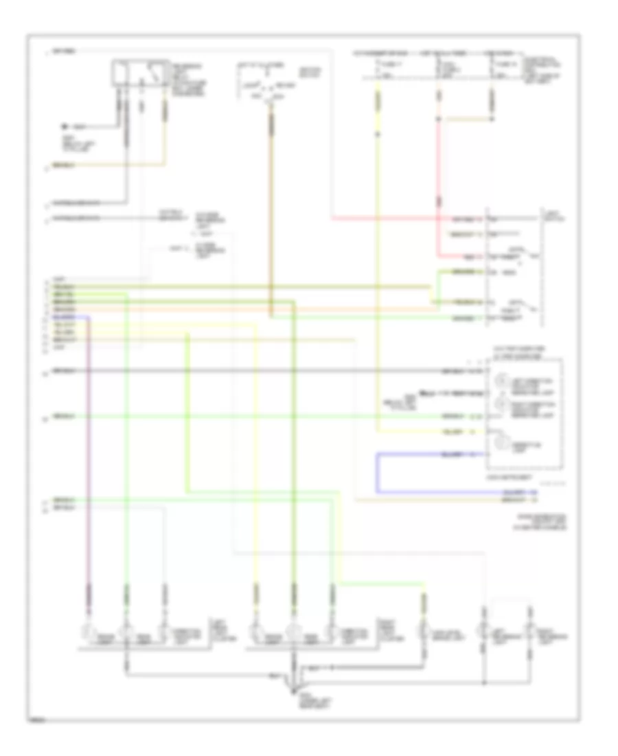 Exterior Lamps Wiring Diagram 2 of 2 for Saab 900 1994