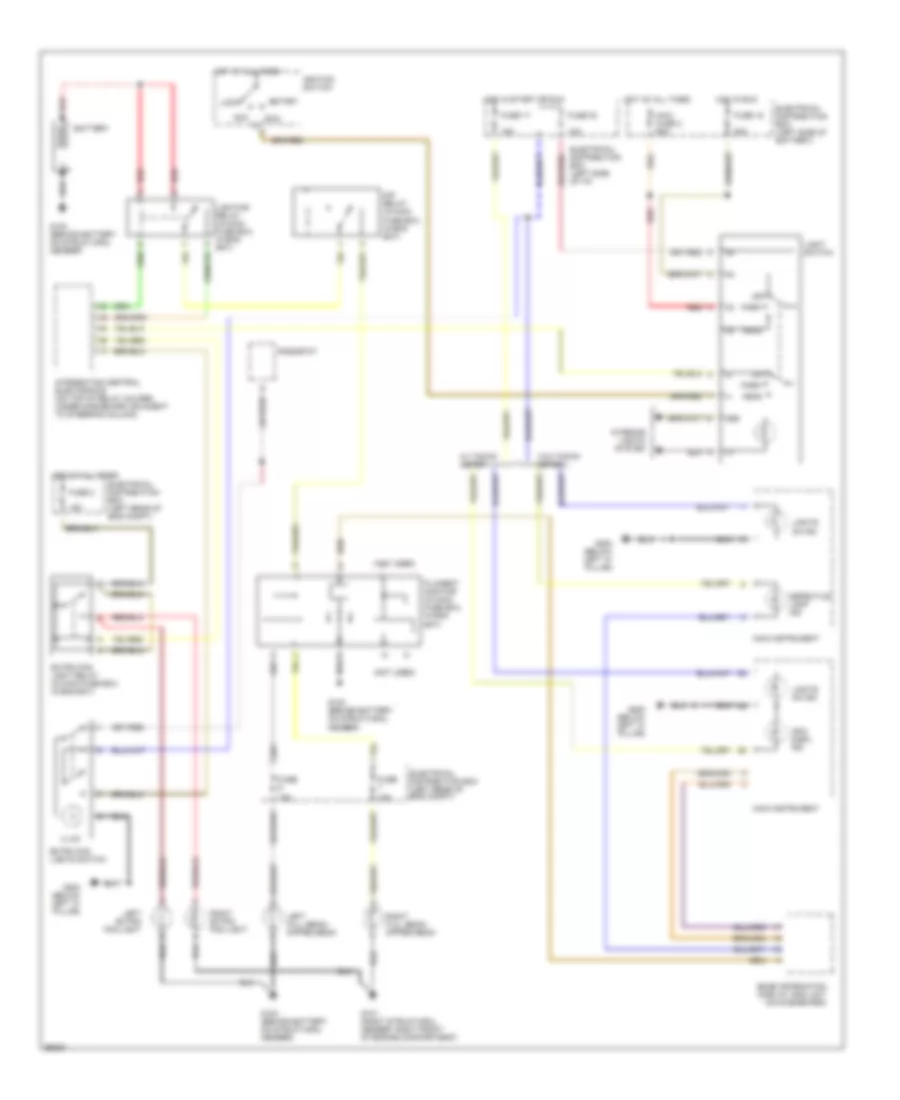 Headlamps Fog Lamps Wiring Diagram with DRL for Saab 900 1994