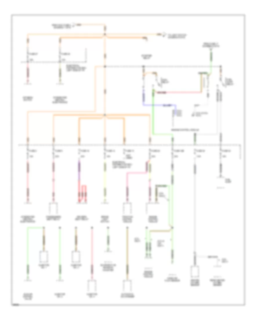 Power Distribution Wiring Diagram 2 of 6 for Saab 900 1994