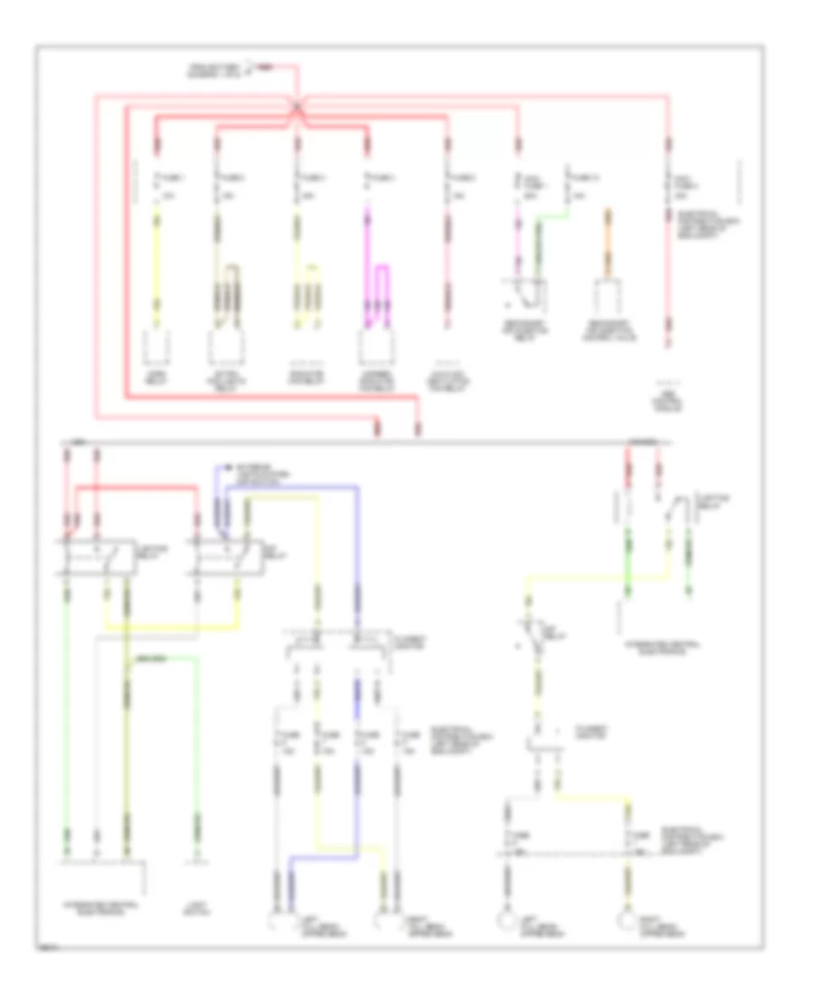 Power Distribution Wiring Diagram 3 of 6 for Saab 900 1994