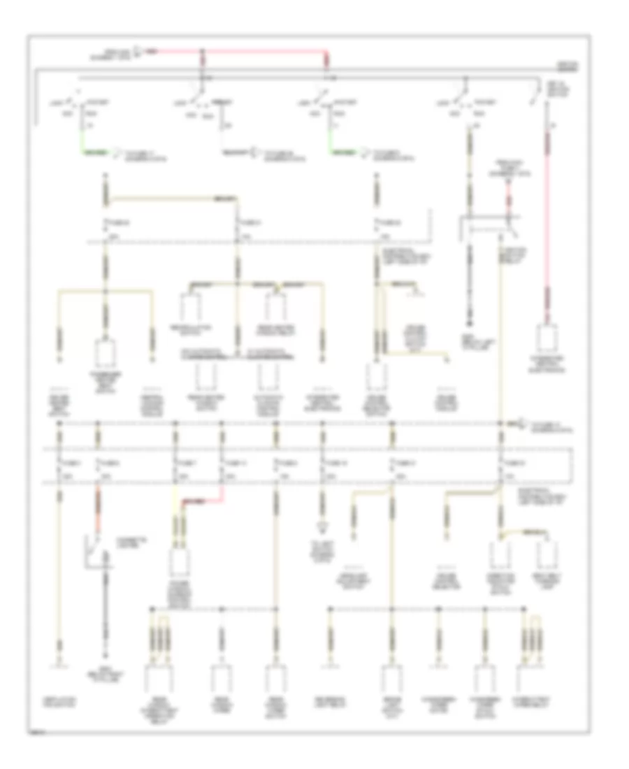 Power Distribution Wiring Diagram 4 of 6 for Saab 900 1994