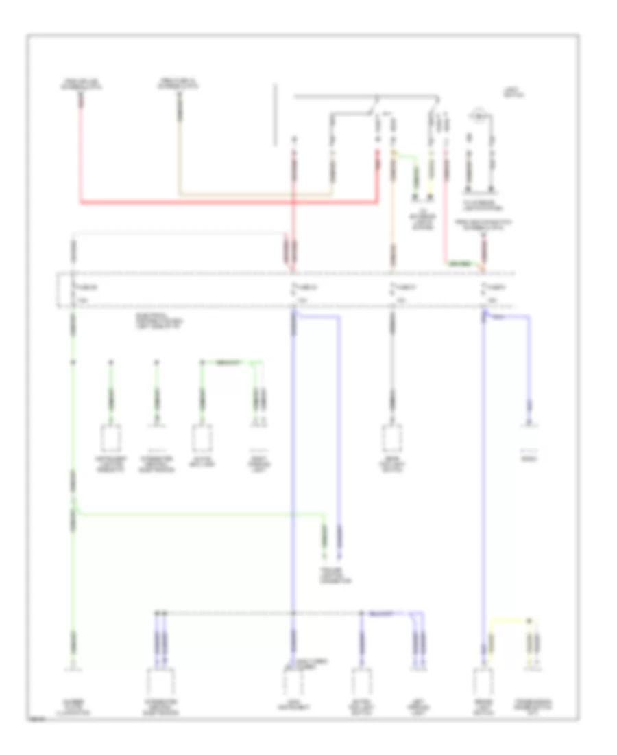 Power Distribution Wiring Diagram 6 of 6 for Saab 900 1994