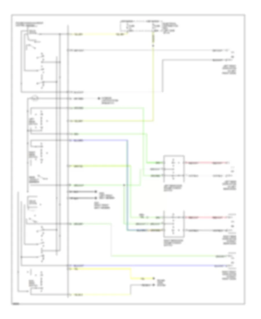 Power Window Wiring Diagram 4 Door for Saab 900 1994