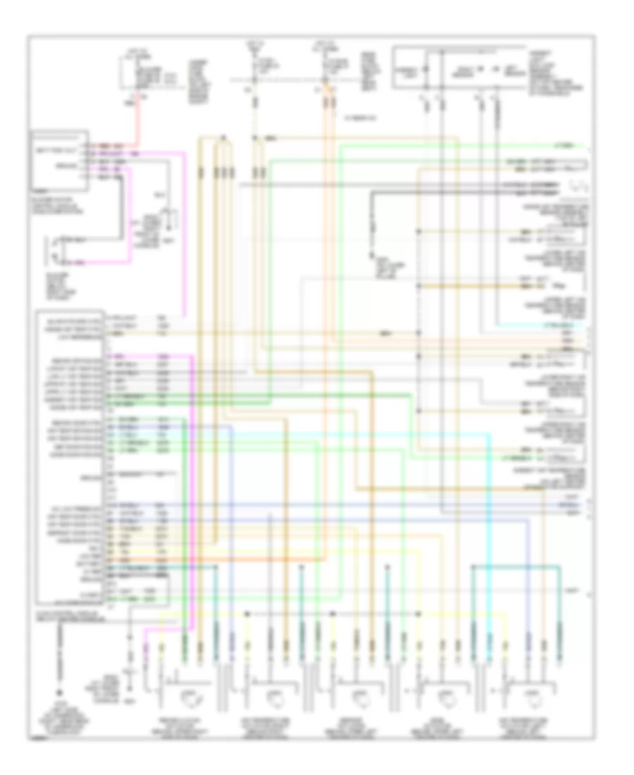 Электросхема кондиционера (1 из 2) для Saab 9-7X 5.3i 2007
