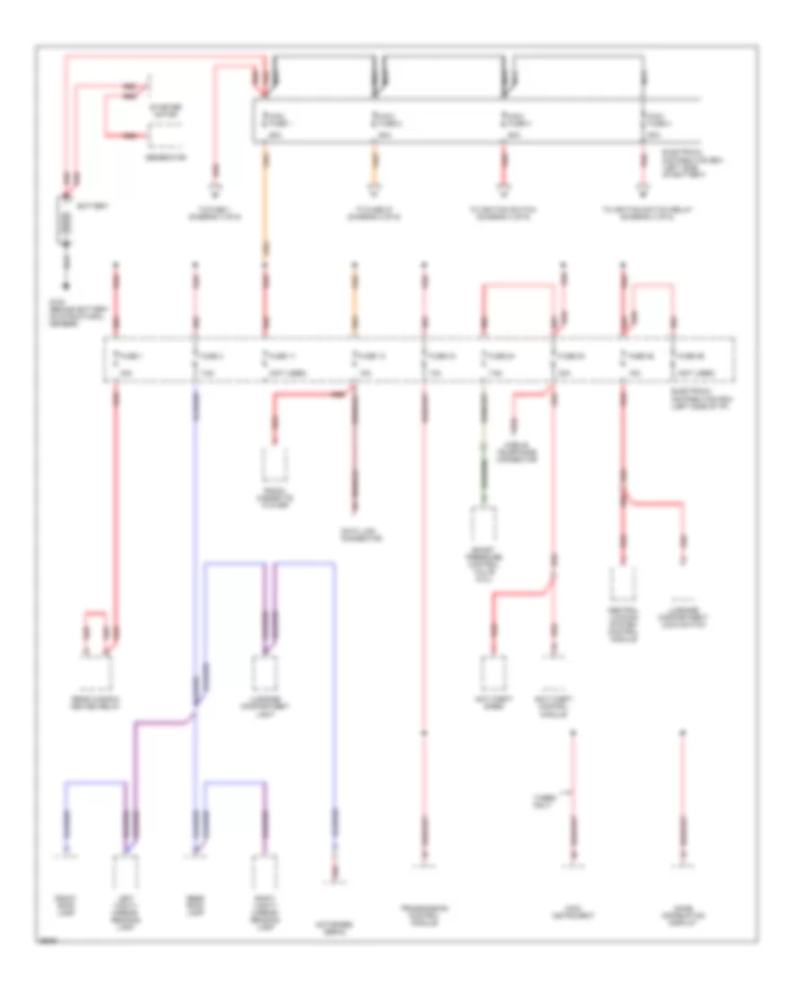Power Distribution Wiring Diagram 1 of 6 for Saab 900 Commemorative 1994
