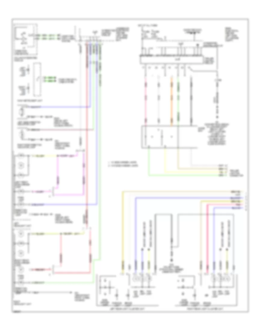 Exterior Lamps Wiring Diagram 1 of 2 for Saab 9 3 2 0T 2008