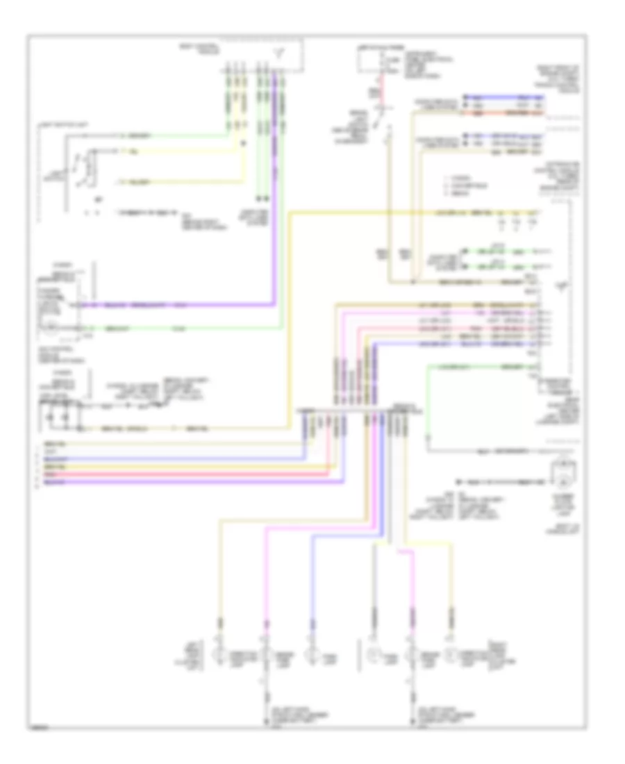 Exterior Lamps Wiring Diagram 2 of 2 for Saab 9 3 2 0T 2008