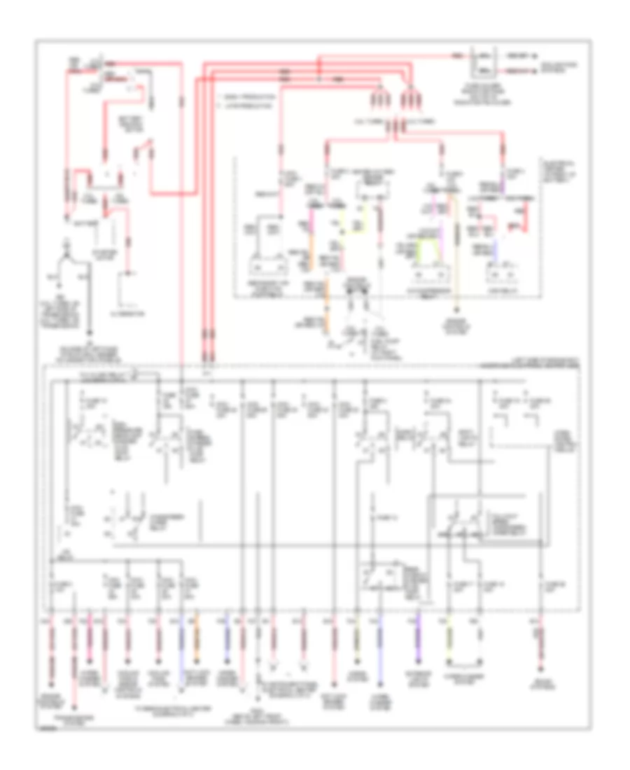 Power Distribution Wiring Diagram 1 of 3 for Saab 9 3 2 0T 2008