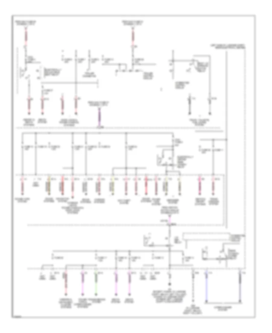 Power Distribution Wiring Diagram (3 of 3) for Saab 9-3 2.0T 2008