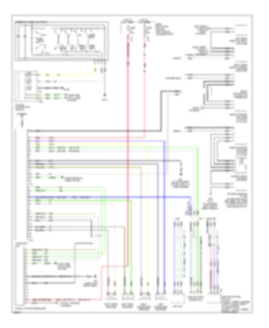 Radio Wiring Diagram, without Navigation, Amplifier, Bose  Bass Speaker for Saab 9-3 2.0T 2008