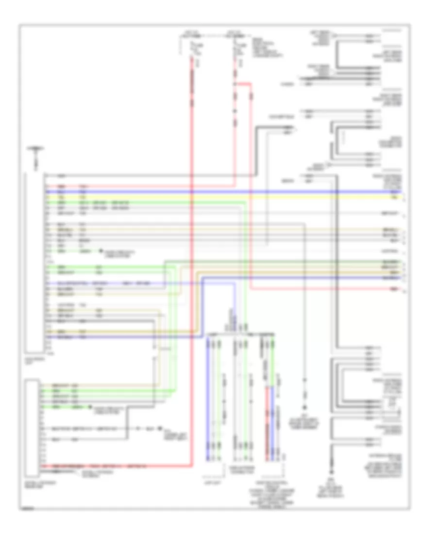 Radio Wiring Diagram, without Navigation, with Bose (1 of 3) for Saab 9-3 2.0T 2008