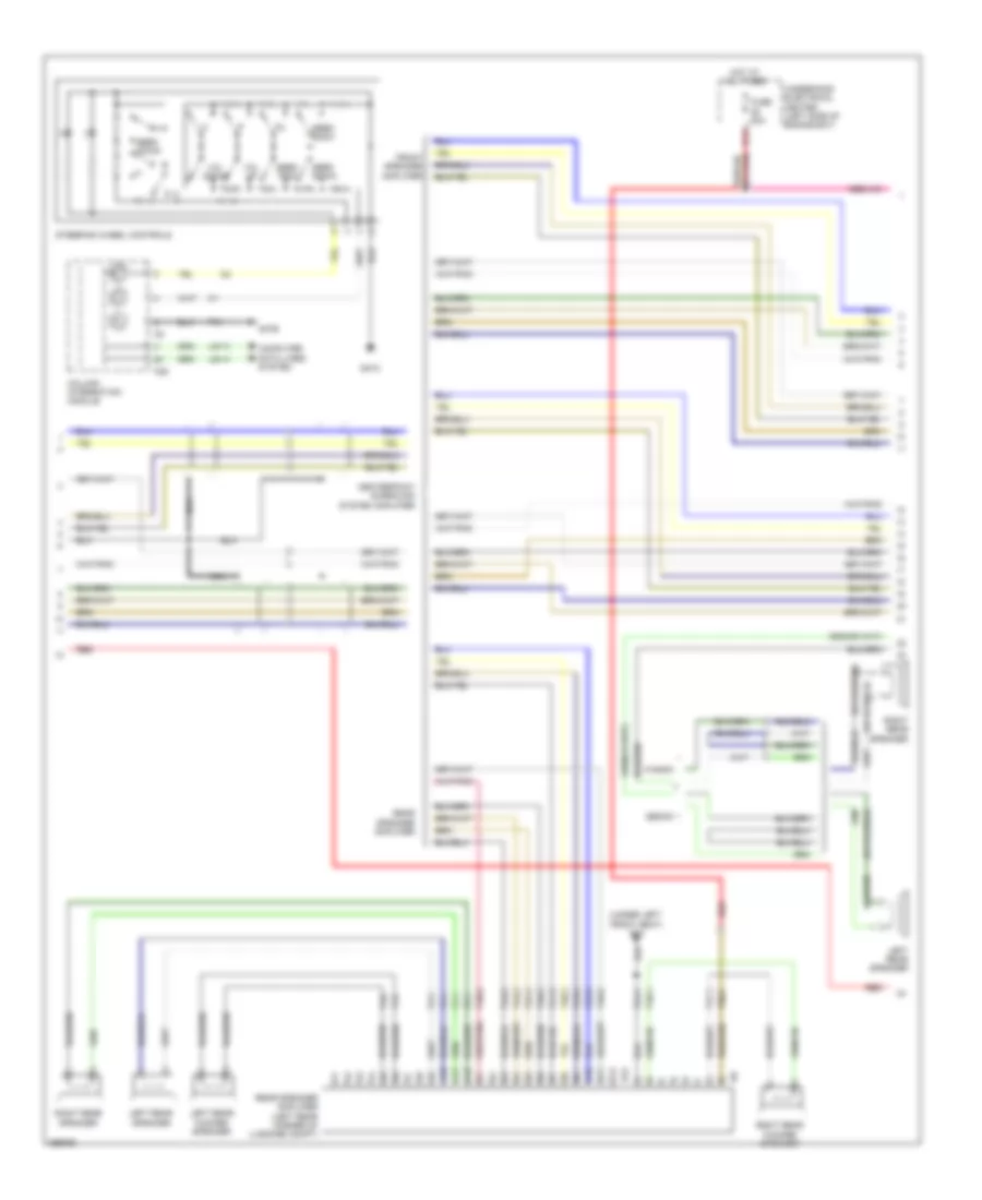 Radio Wiring Diagram, without Navigation, with Bose (2 of 3) for Saab 9-3 2.0T 2008