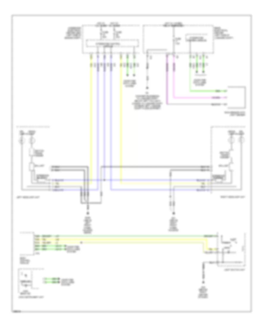 Headlamps Wiring Diagram with DRL for Saab 9 3 Aero 2008