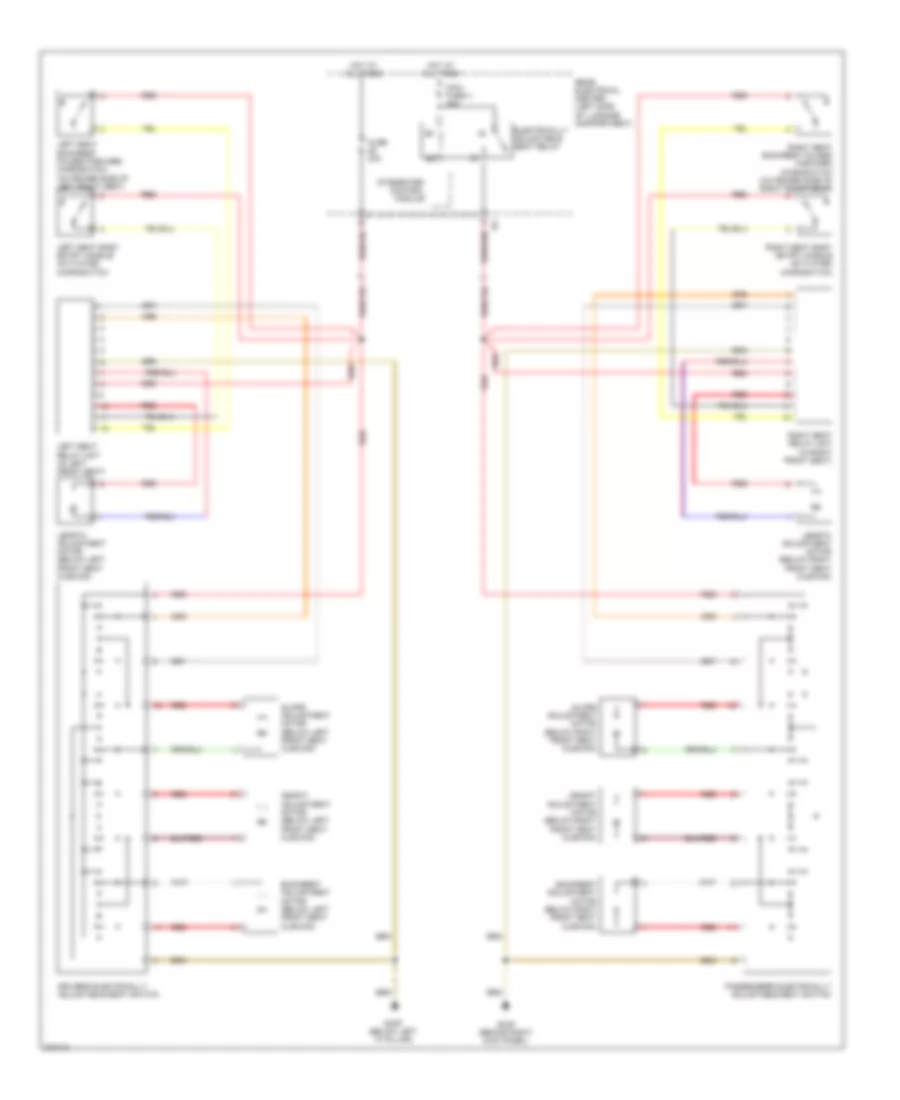 Power Seats Wiring Diagram, Convertible for Saab 9-3 Aero 2008