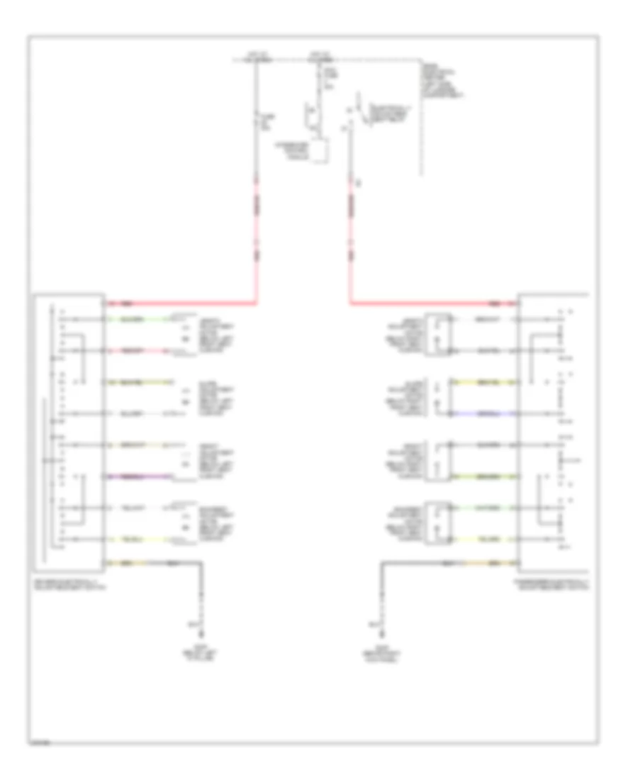 Power Seats Wiring Diagram Except Convertible for Saab 9 3 Aero 2008