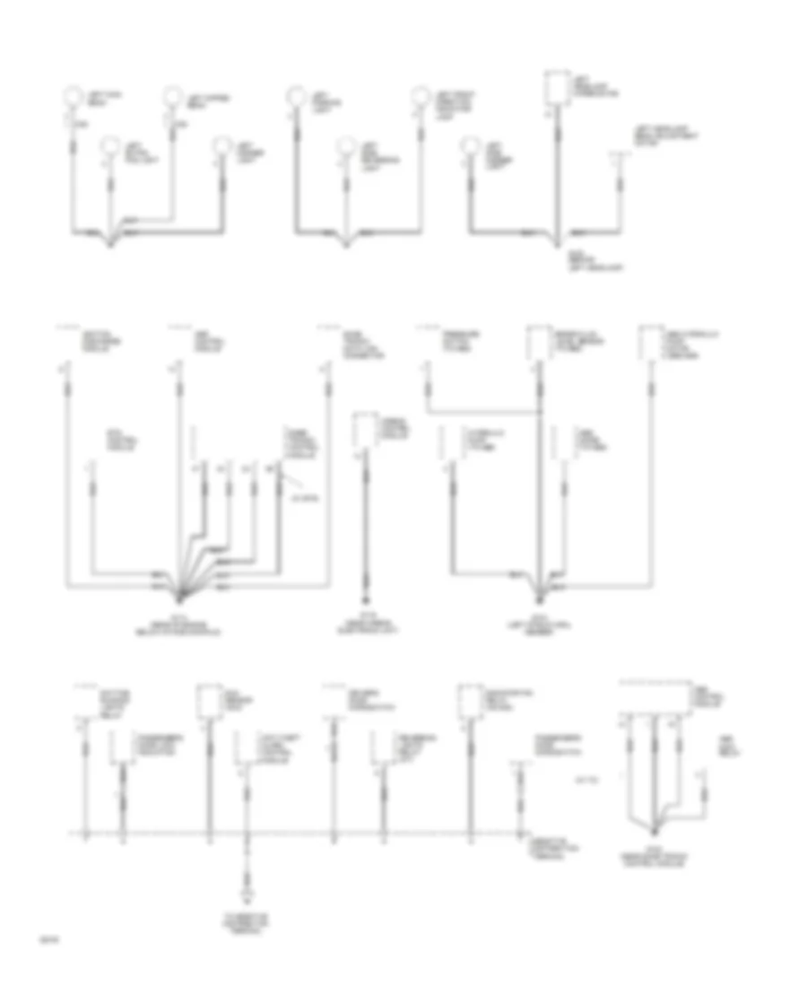 Ground Distribution Wiring Diagram 2 of 4 for Saab CD 1994 9000