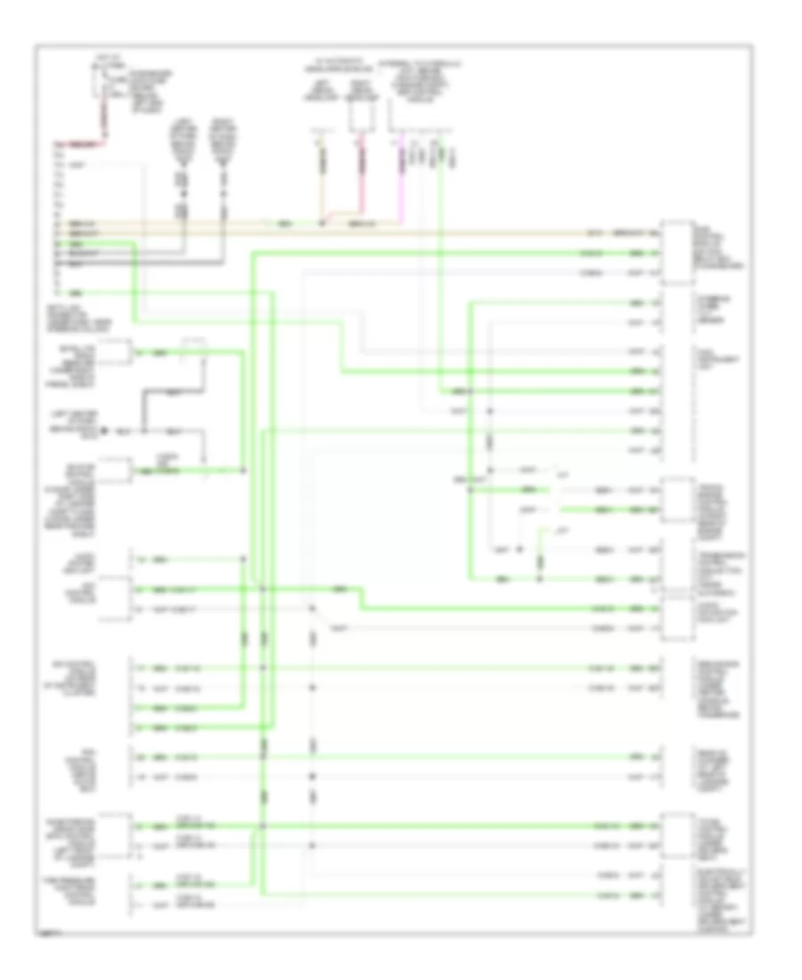 Computer Data Lines Wiring Diagram for Saab 9-5 2.3T 2008