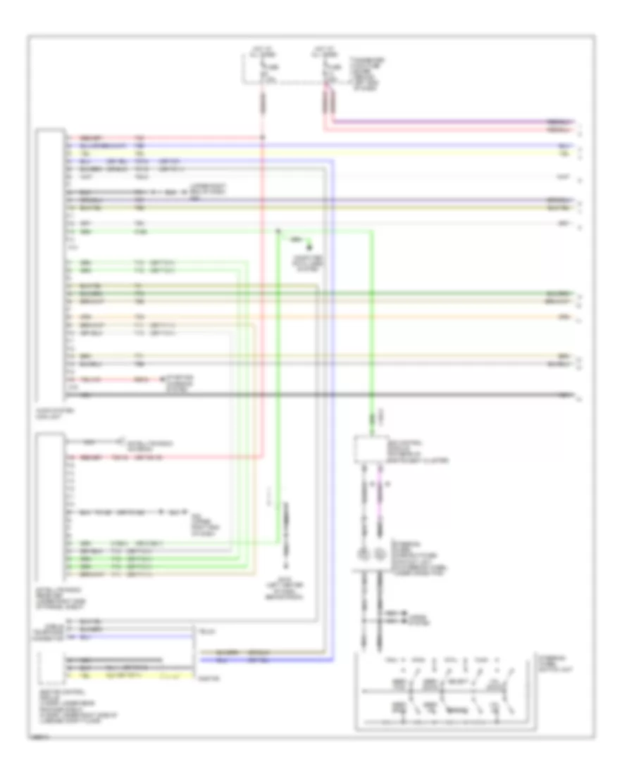 Premium Radio Wiring Diagram, without Navigation (1 of 2) for Saab 9-5 2.3T 2008