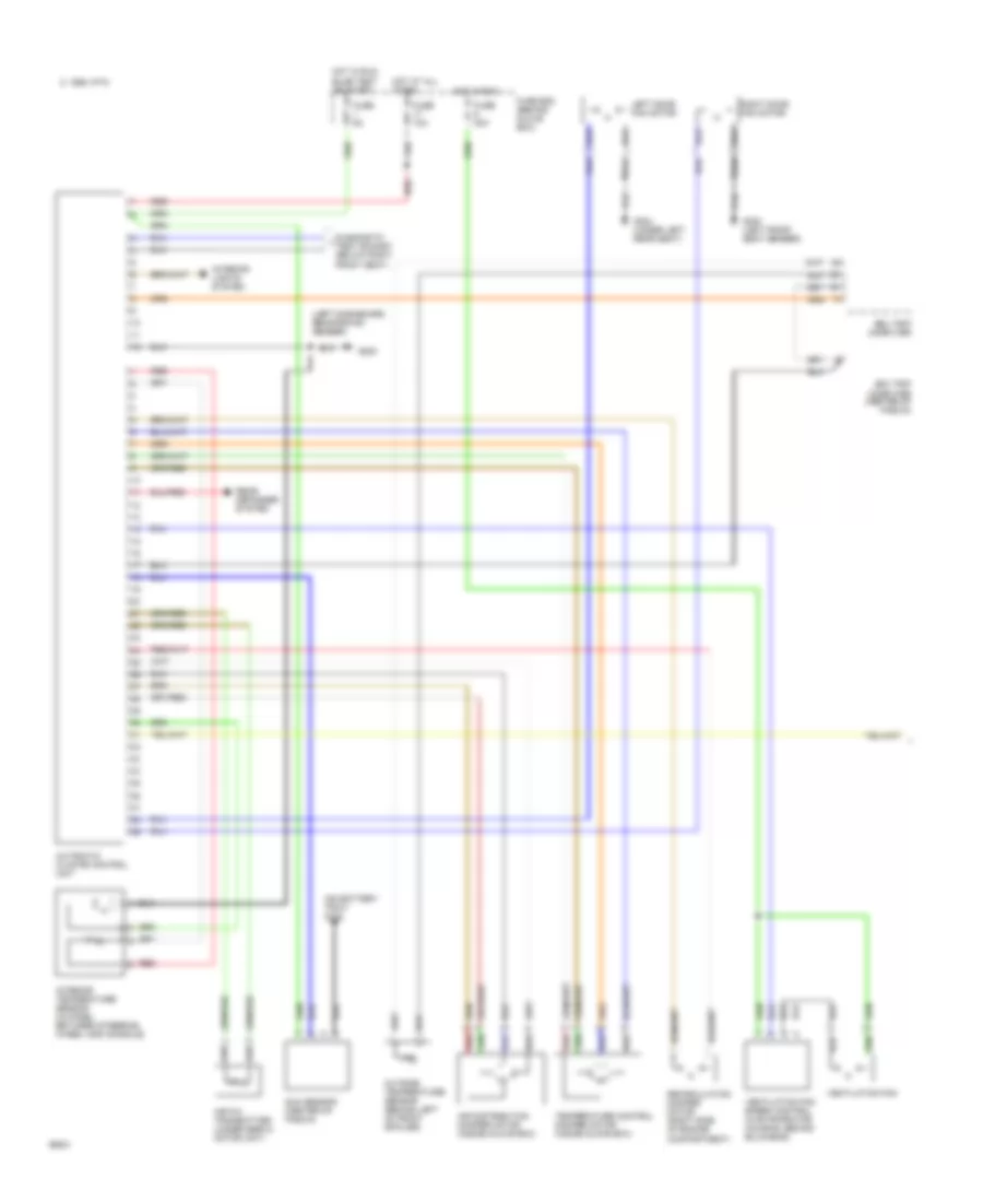 Электросхема кондиционера A/C (1 из 2) для Saab CDE 1994 9000