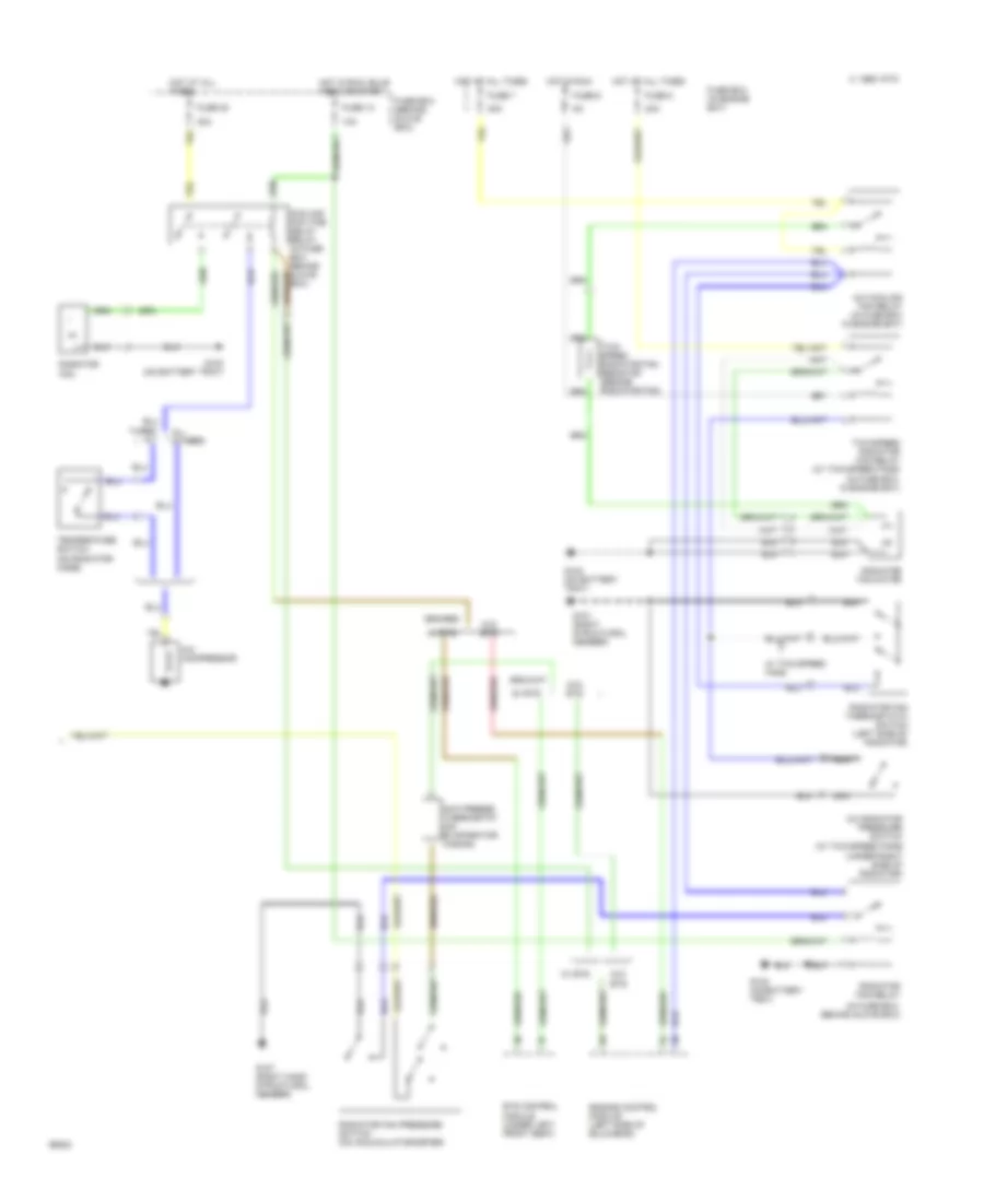 AC Wiring Diagram (2 of 2) for Saab 9000 CDE 1994