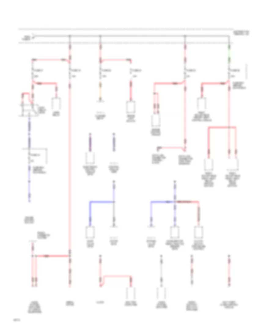 Power Distribution Wiring Diagram (2 of 6) for Saab 9000 CDE 1994