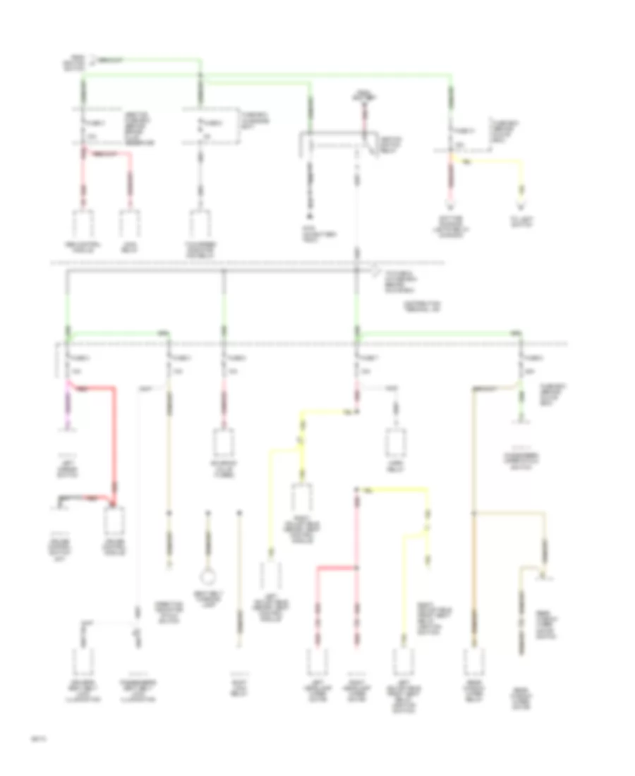 Power Distribution Wiring Diagram (4 of 6) for Saab 9000 CDE 1994