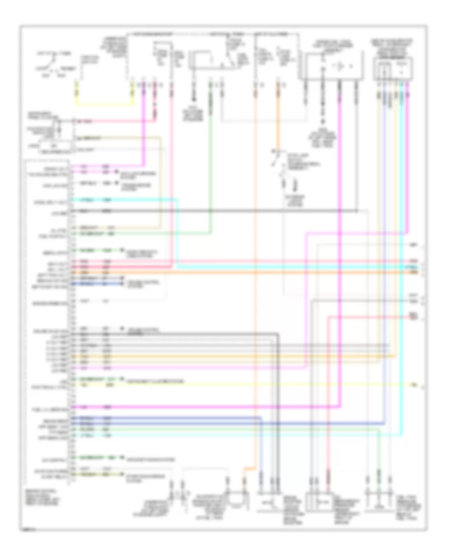 5.3L, Engine Performance Wiring Diagram (1 of 5) for Saab 9-7X 4.2i 2008