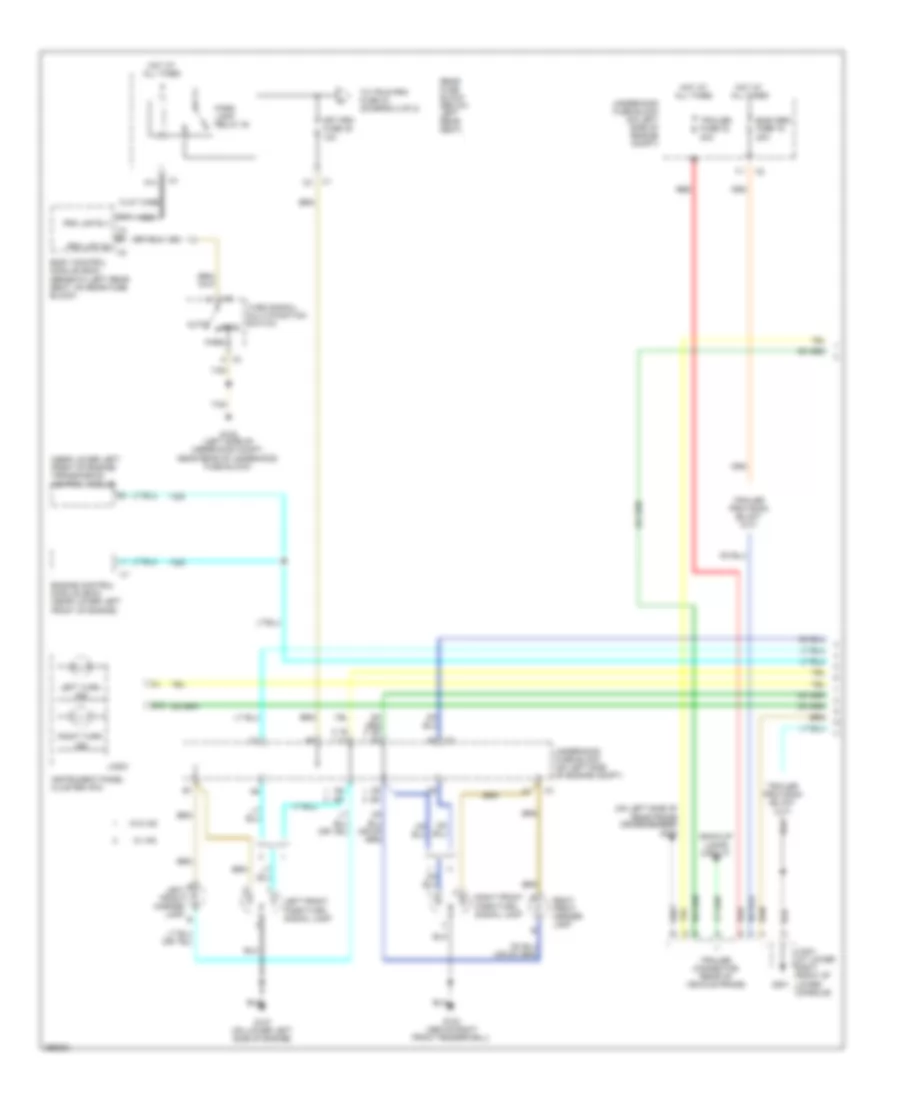 Exterior Lamps Wiring Diagram 1 of 2 for Saab 9 7X 4 2i 2008