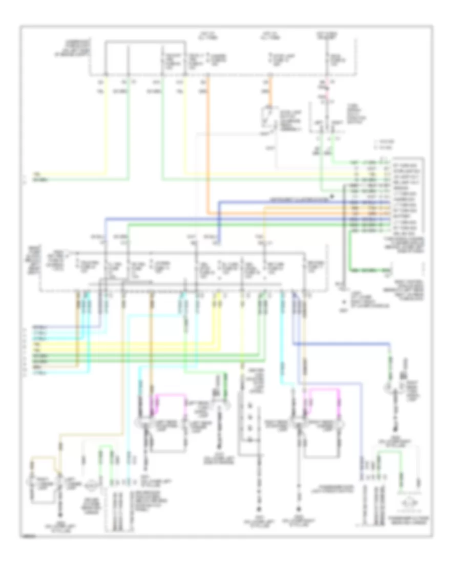 Exterior Lamps Wiring Diagram 2 of 2 for Saab 9 7X 4 2i 2008