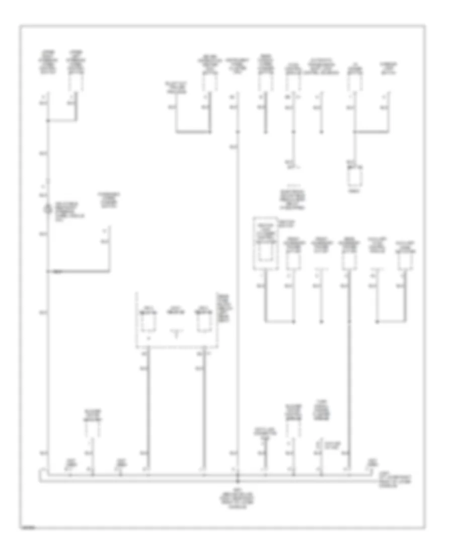 Ground Distribution Wiring Diagram 3 of 5 for Saab 9 7X 4 2i 2008
